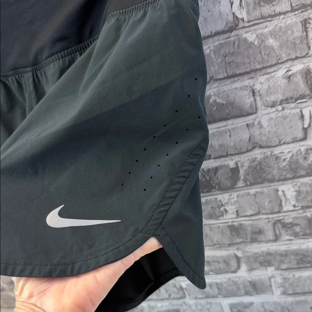 Nike Black Athletic‎ Running Shorts with Reflective Swoosh